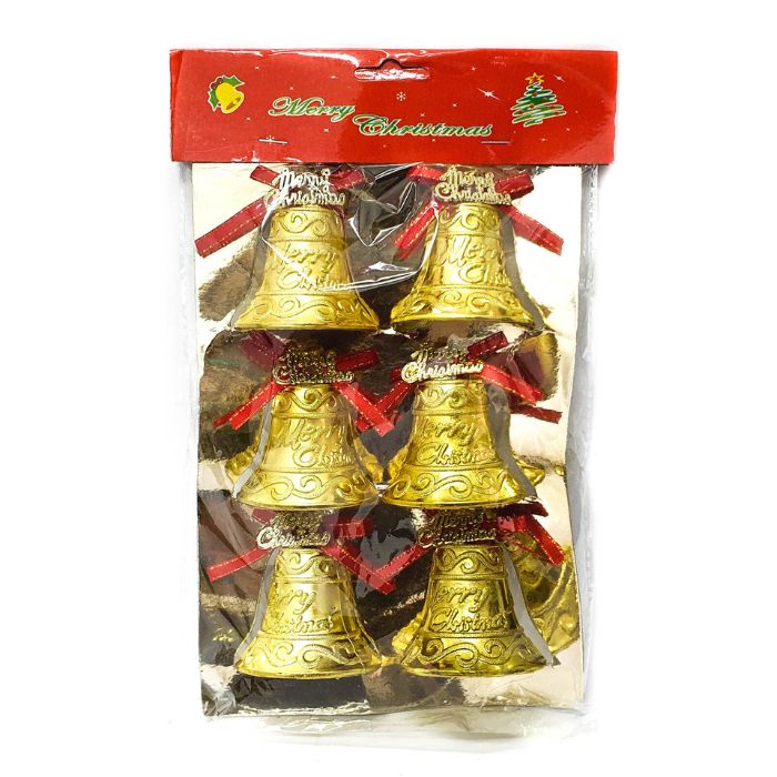 6cm Christmas Bells DHJ20 (6pcs)