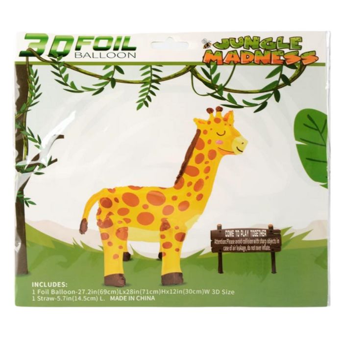 71cm 4D Foil Balloon Display (Giraffe)