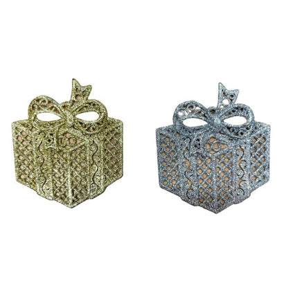 12cm Glitter Hanging Present HS359 (5pcs)