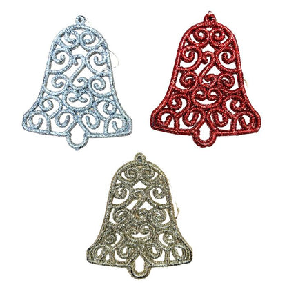 8cm Glitter Bell HS026 (5pcs)