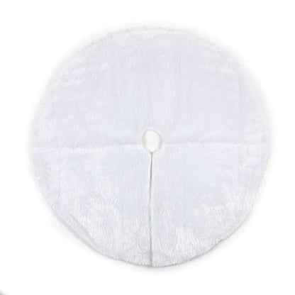 Christmas White Fur Tree Skirt