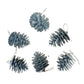 4x6cm Glitter Hanging Pine Cones HS069 (6pcs)