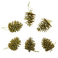4x6cm Glitter Hanging Pine Cones HS069 (6pcs)