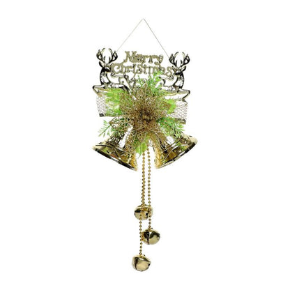 Christmas Reindeer Twin Bell Decoration (assorted)