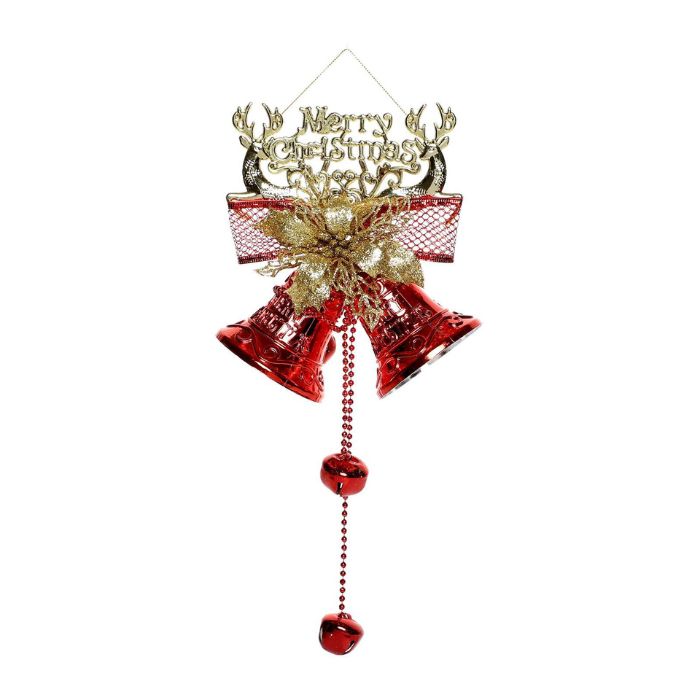 Christmas Reindeer Twin Bell Decoration (assorted)