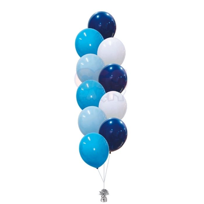 10 Pc Helium Latex Balloon Bouquet