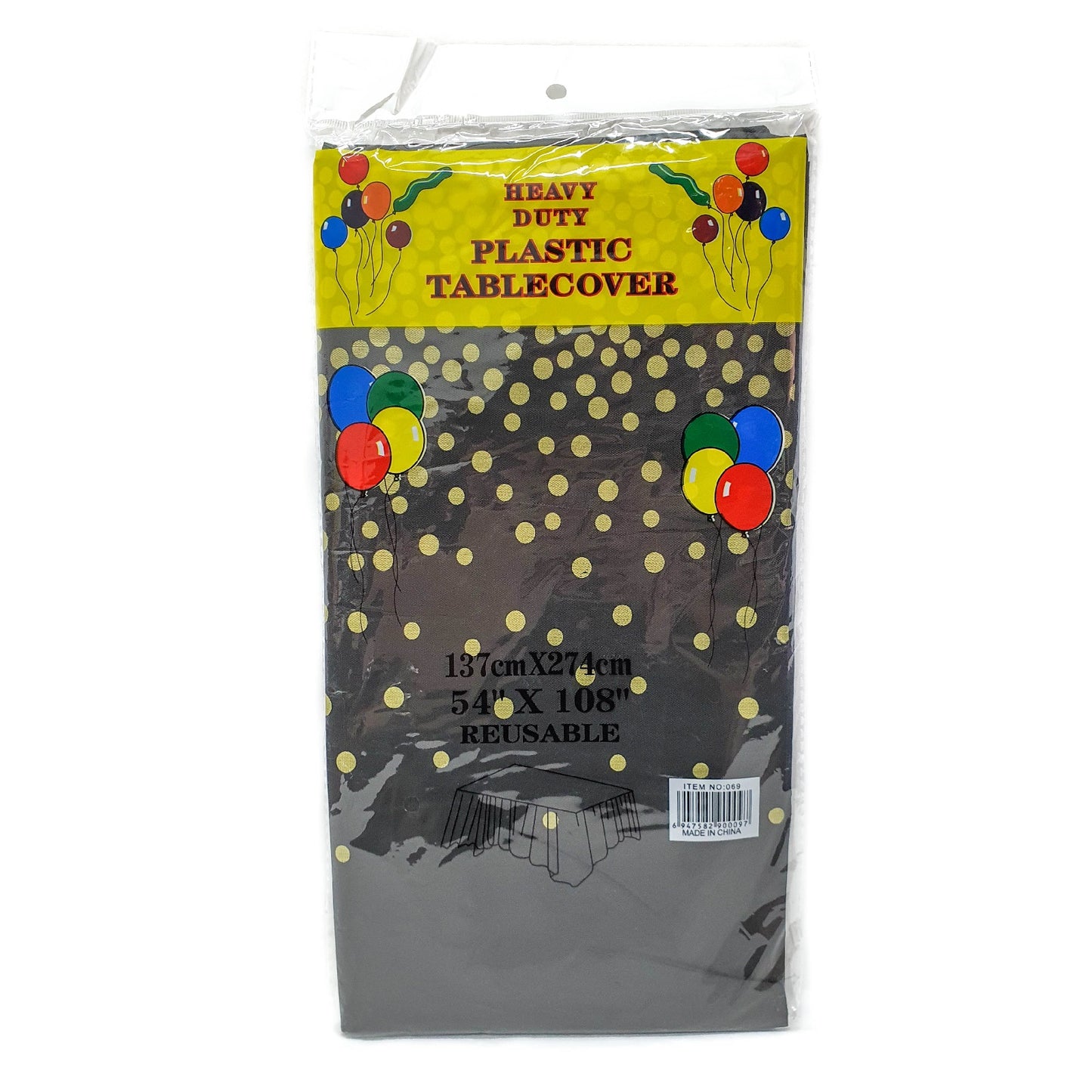 Shiny Dots Plastic Tablecover