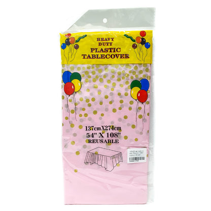 Shiny Dots Plastic Tablecover