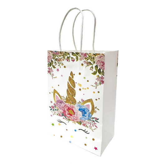 15cm X 21cm X 8cm Unicorn Kraft Paper Bag