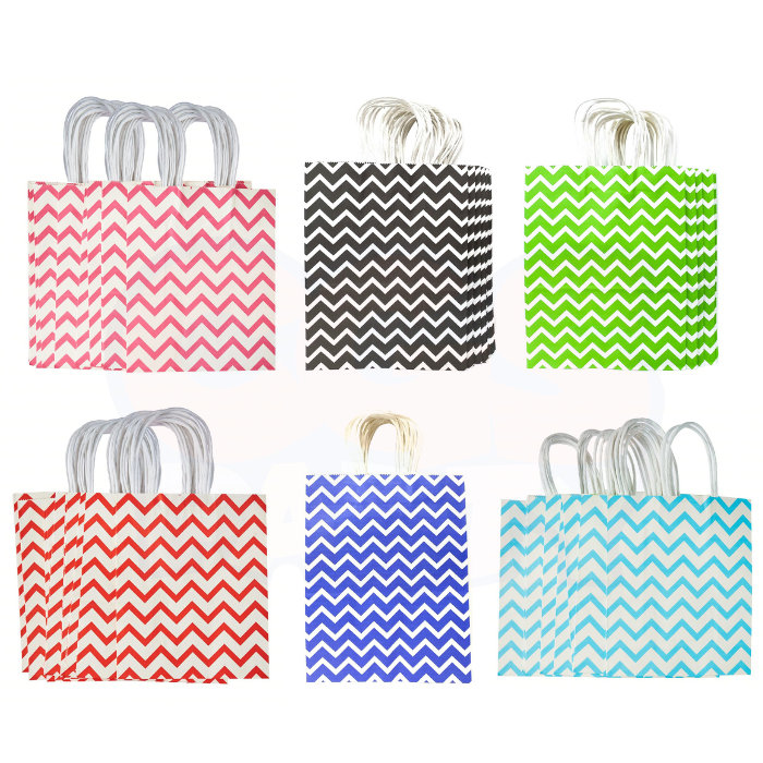 21cm X 27cm X 11cm Wave Kraft Paper Bag