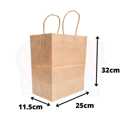 25cm x 32cm x 11.5cm Kraft Paper Bag