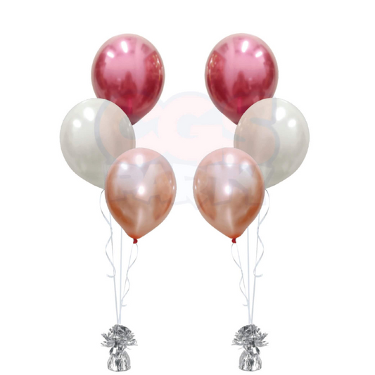 3 Pc Helium Latex Balloon Bouquet