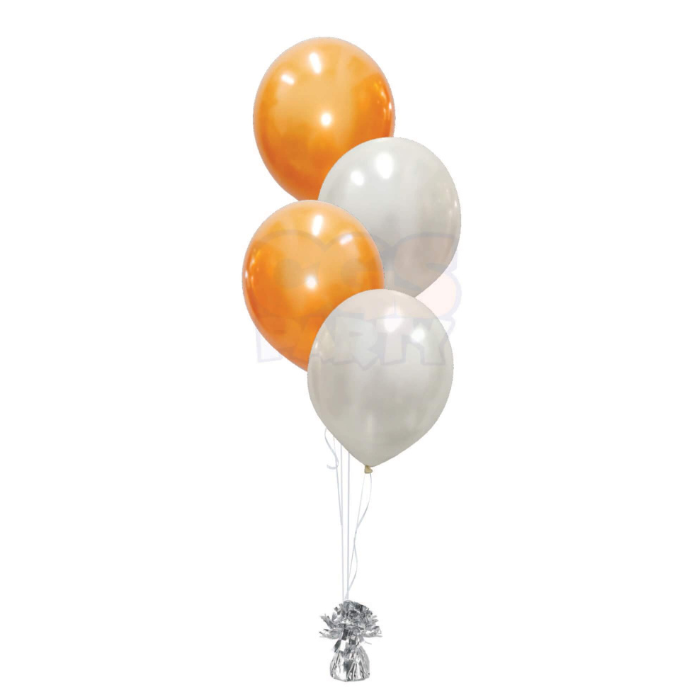 4 Pc Helium Latex Balloon Bouquet