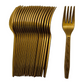 Matt Gold Plastic Utensils