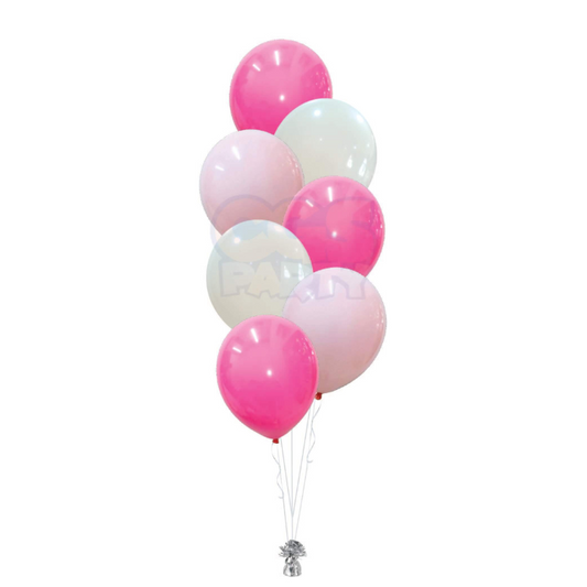 7 Pc Helium Latex Balloon Bouquet