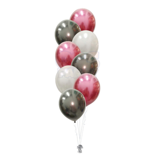 8 Pc Helium Latex Balloon Bouquet