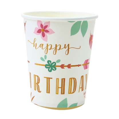 Floral Birthday Theme Tableware