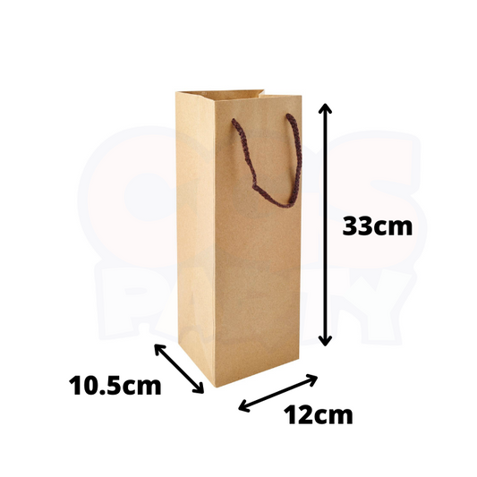 12cm X 33cm X 10.5cm Brown Paper Bag