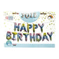 16inch Happy Birthday Foil Balloon Banner Set