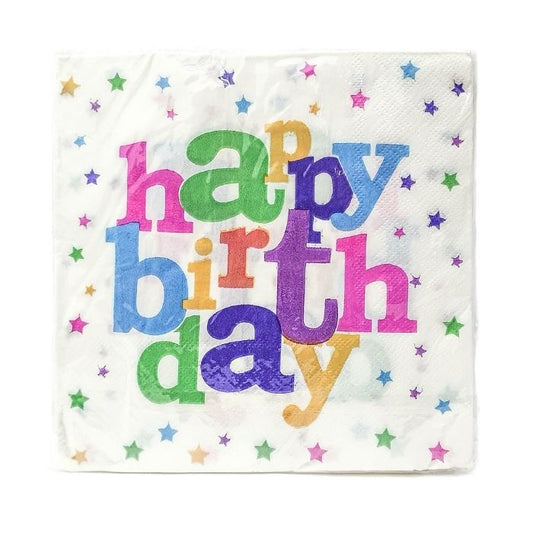 Happy Birthday Paper Napkins