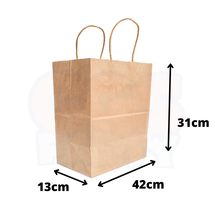 42cm x 31cm x 13cm Kraft Paper Bag