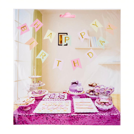 Paper Flag Happy Birthday Banner (Assorted)