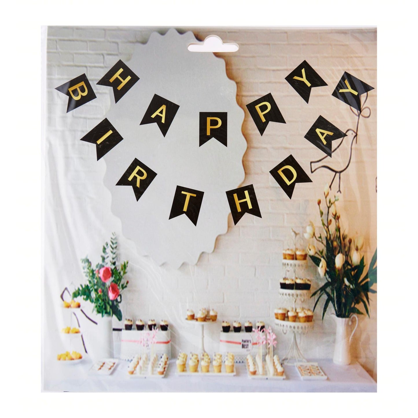 Paper Flag Happy Birthday Banner (Assorted)