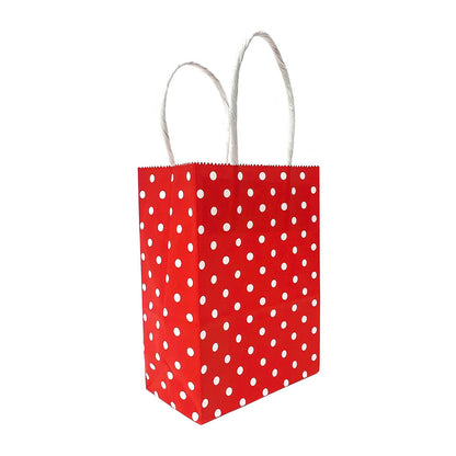 11cm x 15cm x 6cm Polka Dots Kraft Paper Bag