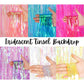 Iridescent Rainbow Tassel Fringe Party Backdrop
