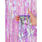 Iridescent Rainbow Tassel Fringe Party Backdrop