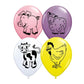 12 Inch Latex Balloon (Farm Animals)