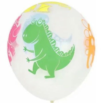 12 Inch Latex Balloon (Transparent Dino)