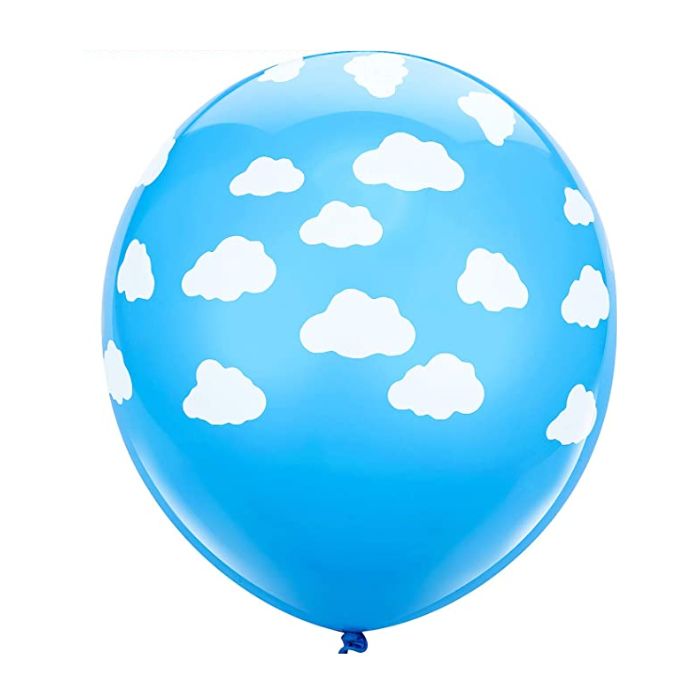 12 Inch Latex Balloon (Blue Cloud)