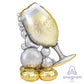 51inch Wine Glass A42468 AirLoonz Foil Balloon
