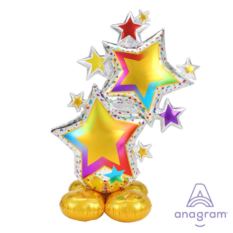 59inch Colorful Star A42464 AirLoonz Foil Balloon