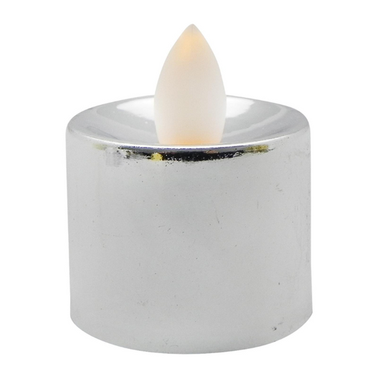 Silver LED Tealight Candle